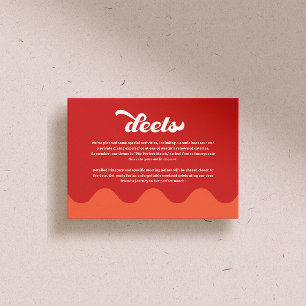 Cartão De Informações Festa de solteira de correspondência perfeita