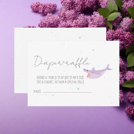 Cartão De Informações Festa de Tubarão - Fralda de Chá de fraldas de Ver