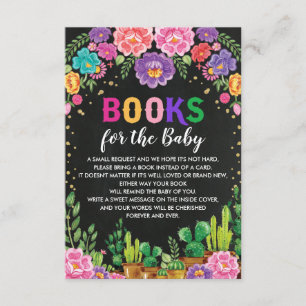 Cartão De Informações Festa Floral Nacho Média Mexicana Livros para Bebê