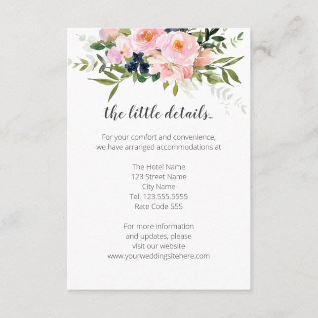 Cartão De Informações Ficha de gabinete de informações ou detalhes (Frente)