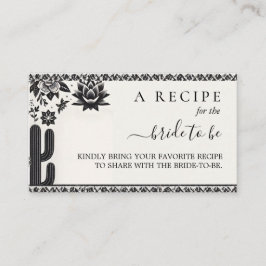 Cartão De Informações Fiesta Cactus Love In Bloom Chá de panela Enclosur