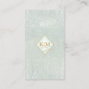 Cartão De Informações Fine Lines Dourado Abstrato Wishing Welage ID867