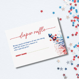 Cartão De Informações Firecracker 4 de julho Fralda Raffle