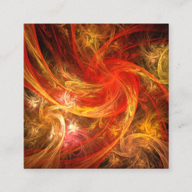 Cartão De Informações Firestorm Nova Abstrato Art (Frente)