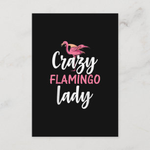 Cartão De Informações Flamingo - Presentes de Lady Flamingo Loucos
