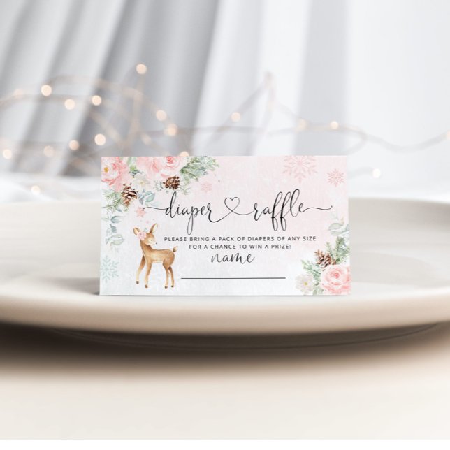 Cartão De Informações Flocos de neve rosados roxos riachos de fralda (Criador carregado)