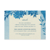 Flor Azul-Cereja Antiquado Japonês