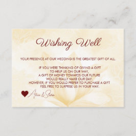 Cartão De Informações Flor de Magnólia Etérea, Poço dos Desejos 