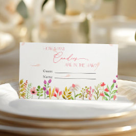 Cartão De Informações Floral Greeneric Rustic Quantas Candies