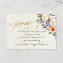 Floral Primavera, Código QR - Creme