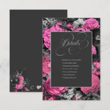 Floral Rosa Preto | Casamento Botânico Chic Modern