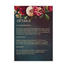 Floral Vermelho Moderno Negrito