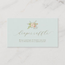 Flores Botânicas Azuis Vintage Fralda Raffle