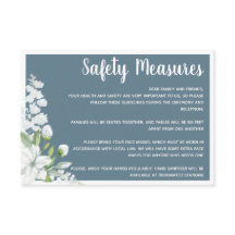 Flores brancas românticas medidas de segurança cas