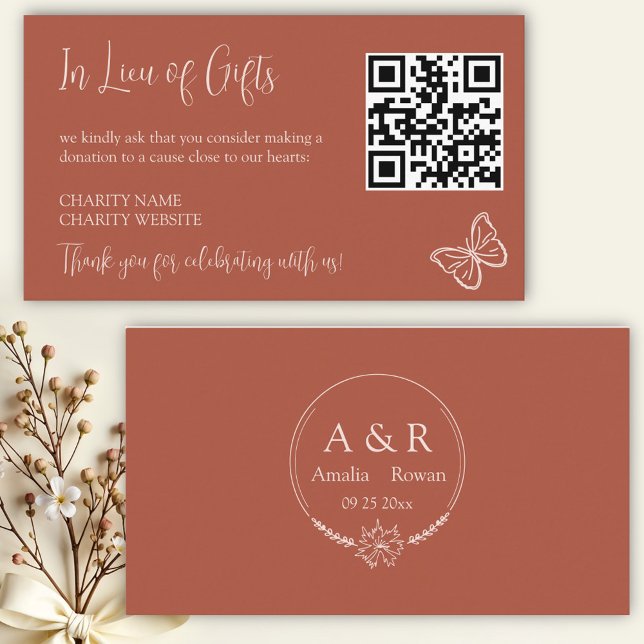 Cartão De Informações Flores De Prados Em Vez De Presentes (Criador carregado)