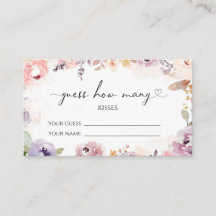 Flores selvagens adivinham quantos beijos jogam no