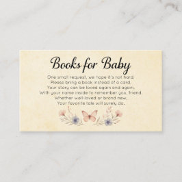 Cartão De Informações Flores Selvagens Bebê Bloom