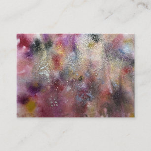 Cartão De Informações Flores silvestres abstratas