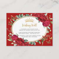 Flores Vermelhos Borboletas Quinceañera