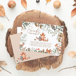 Cartão De Informações Floresta de verde-cúpula lenha traz livro