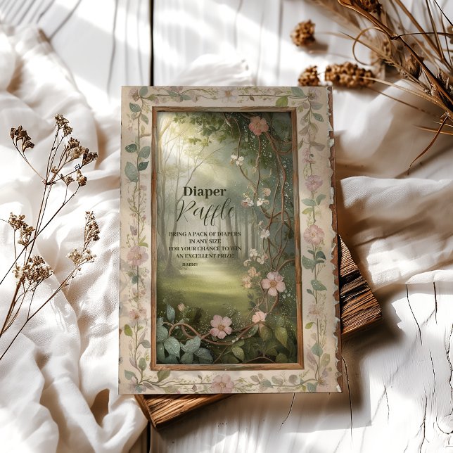 Cartão De Informações Floresta Florestal Raffle Diapper (Criador carregado)