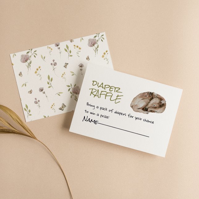 Cartão De Informações Floresta Selvagem Florestal Selvagem Fralda Animal (Criador carregado)