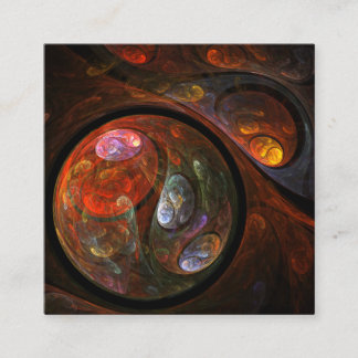 Cartão De Informações Fluid Connection Abstrato Art