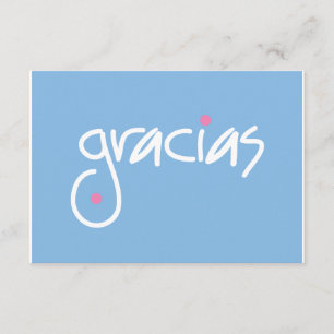 Cartão De Informações Folha de presente de grafitação branca e azul