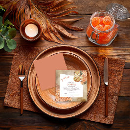 Cartão De Informações Folhas de Palm | Hydrangeas | Candies in the Jar