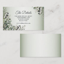 Folhas Verdes Azeitona Preta Detalhe de Casamento