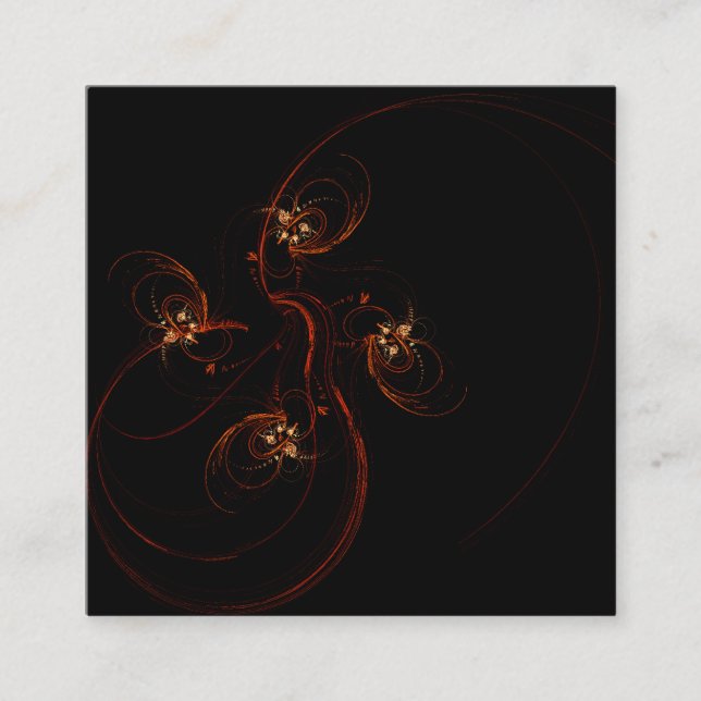 Cartão De Informações Fora da Abstrato de Arte Escura (Frente)