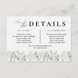 Cartão De Informações Forest Wildflowers Enclosure Card