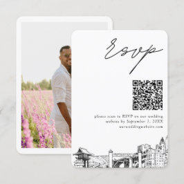 Cartão De Informações Fort Worth RSVP Código QR Pequeno