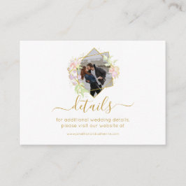 Cartão De Informações Foto Modern Watercolor