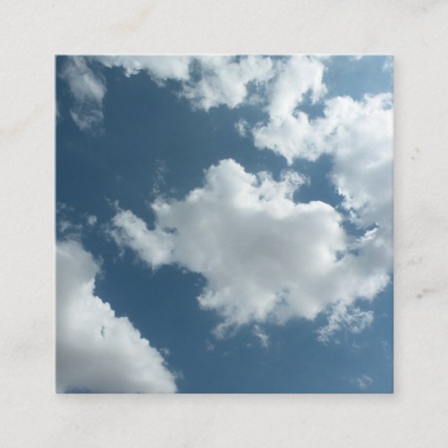 Cartão De Informações Fotografia Abstrata de Céu Nublado (Frente)