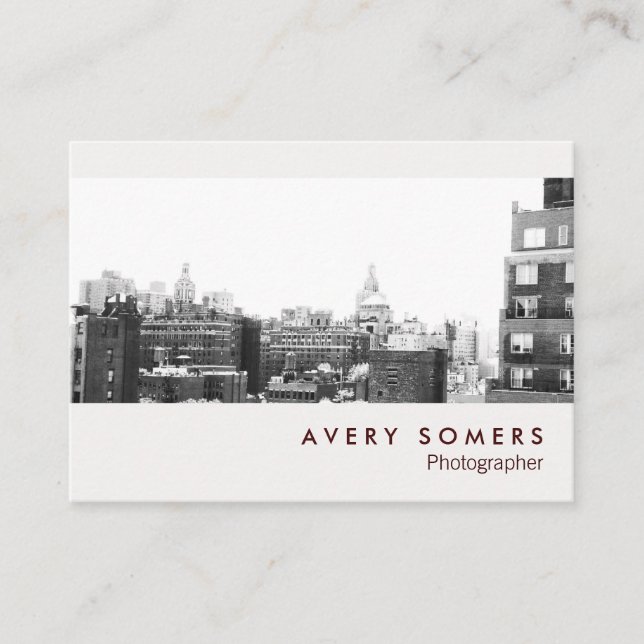 Cartão De Informações Fotografia de Fotógrafo Profissional Inserir Fotog (Frente)