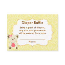 Fralda Amarelo Raffle Inserir Urso