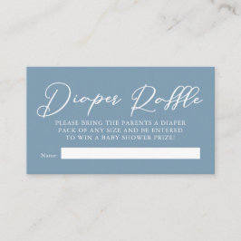 Cartão De Informações Fralda Azul Dusty Raffle