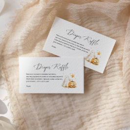 Cartão De Informações Fralda de abóbora-abóbora-fantasma