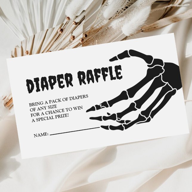Cartão De Informações Fralda de Halloween Raffle (Criador carregado)