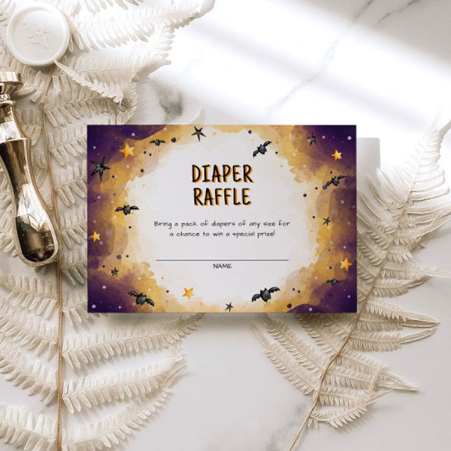 Cartão De Informações Fralda de Halloween Raffle (Criador carregado)