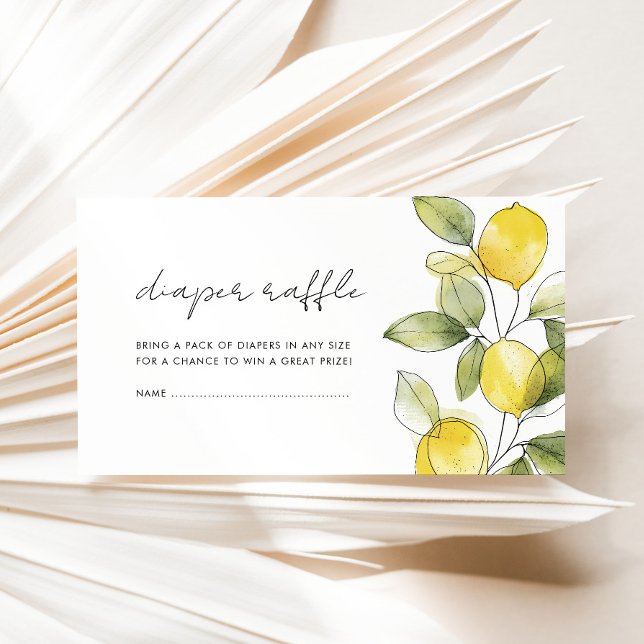 Cartão De Informações Fralda de limão Raffle (Criador carregado)