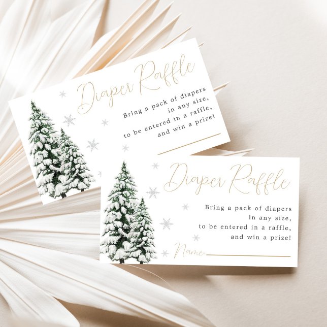 Cartão De Informações Fralda de Natal Raffle (Criador carregado)