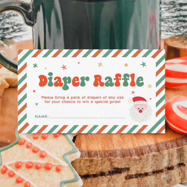 Cartão De Informações Fralda de Natal Raffle (Criador carregado)