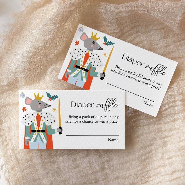 Cartão De Informações Fralda de Natal Raffle (Criador carregado)