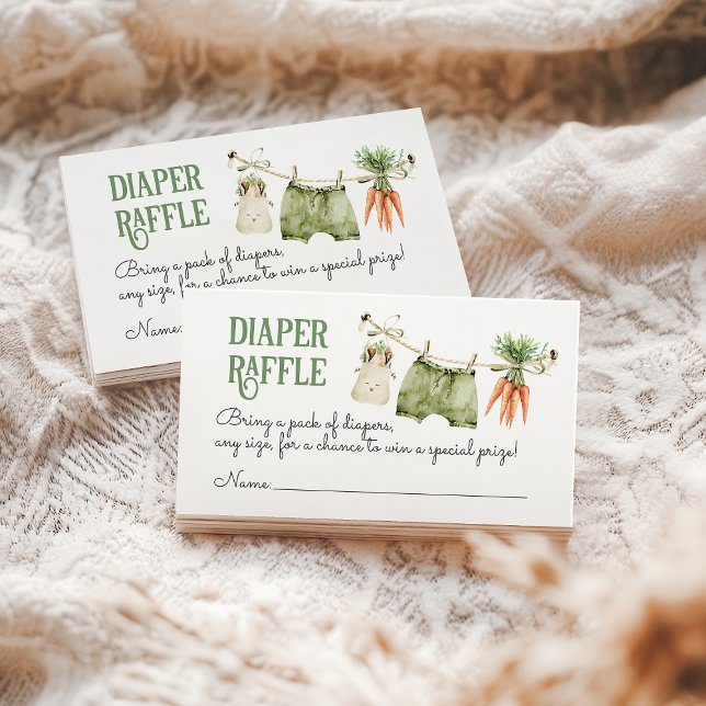 Cartão De Informações Fralda do Chá de fraldas da Fazenda crescida local (Criador carregado)