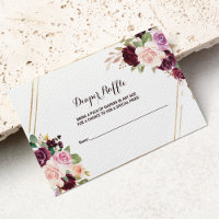 Fralda Floral Dourada Geométrica Verde Raffle