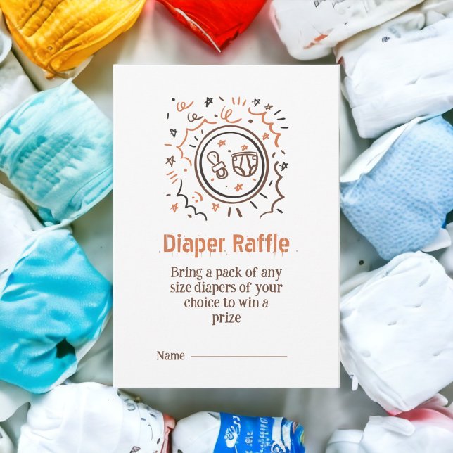 Cartão De Informações Fralda Raffle (Criador carregado)