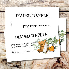 Cartão De Informações Fralda Raffle Baby Está Criando Tema