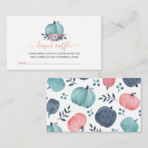 Fralda Raffle Chá de fraldas Little Pumpkin Enclos